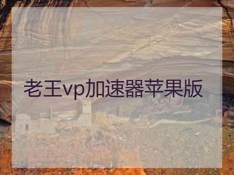 老王vp加速器苹果版